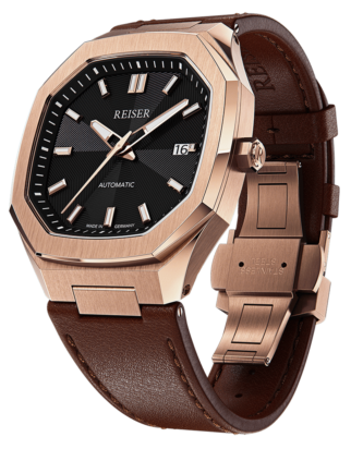 ALPEN Date - Rose Gold (Leather)